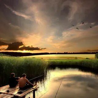 Friend fishing