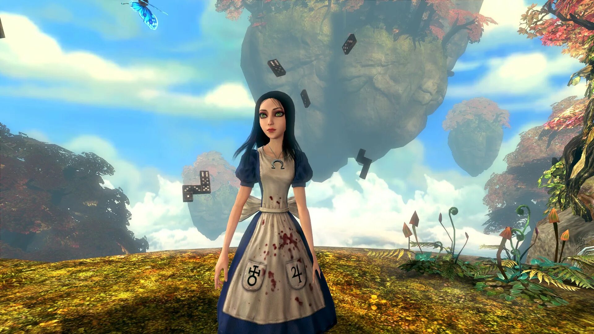 Алиса умеет играть в компьютерные игры. Alice Madness Returns владения королевы.