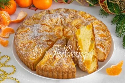 Пирог с мандаринами в духовке вкусный рецепт