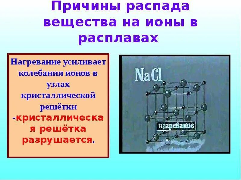 Распад вещества на ионы. Процесс распада вещества на ионы. Процесс распада веществ на ионы называется.... Почему в воде вещества распадаются на ионы. Ионы растворяются в воде