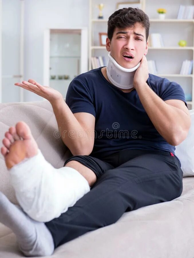 Injured man