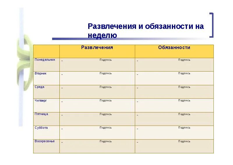 Обязанности развлечение. График недельной обязанности. Обязанности на неделю. Детский список обязанностей на неделю.