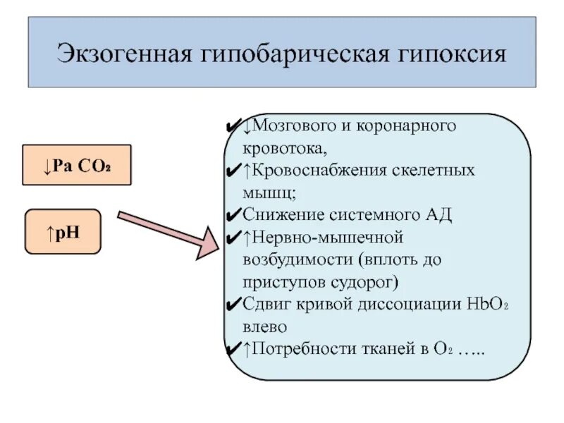 Экзогенный тип гипоксии. Экзогенная гипобарическая гипоксия. гипобарическая гипоксия показатели. профилактика гипобарической гипоксии.