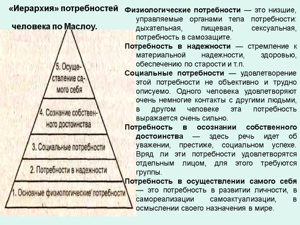 Классификации социальных потребностей. Потребности из иерархии Маслоу. 4. Иерархия потребностей по а. Маслоу.. Уровень потребностей по Маслоу в психологии. Характеристика основных потребностей человека по Маслоу.