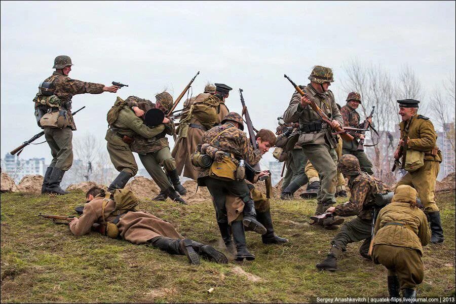 Боевая схватка. Реконструкция боев второй мировой. Реконструкция сражений Великой Отечественной войны.