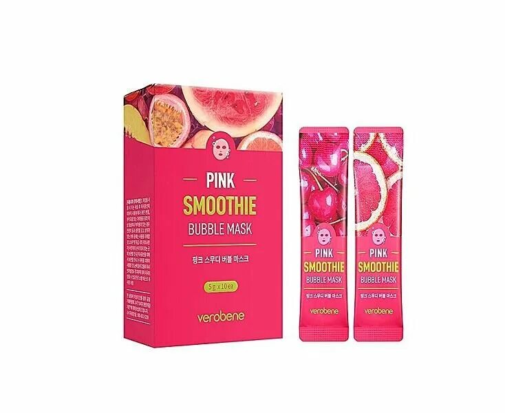 Smoothie bubble mask. Verobene пузырьковая маска. Кислородная маска-смузи с экстрактом древесного угля verobene. Кислородная маска смузи verobene pink smoothie bubble mask 5 гр*10 шт. Кислородная маска смузи verobene pink.