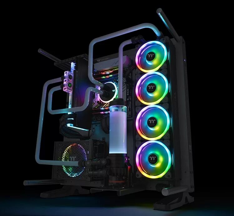 Светящиеся компы. Thermaltake Riing Trio. Thermaltake Riing 14 led RGB. Thermaltake Razer. ПК С РГБ вентиляторами.