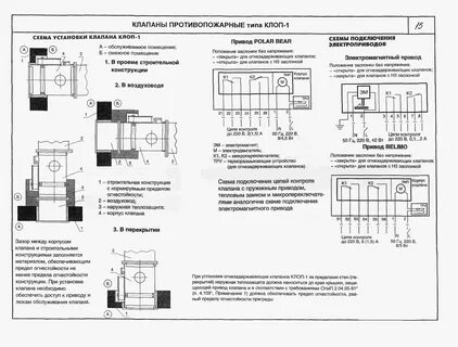 Монтажные схемы клапанов