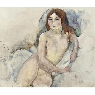 Artwork by Jules Pascin, Nu assis, Made of oil on canvas.