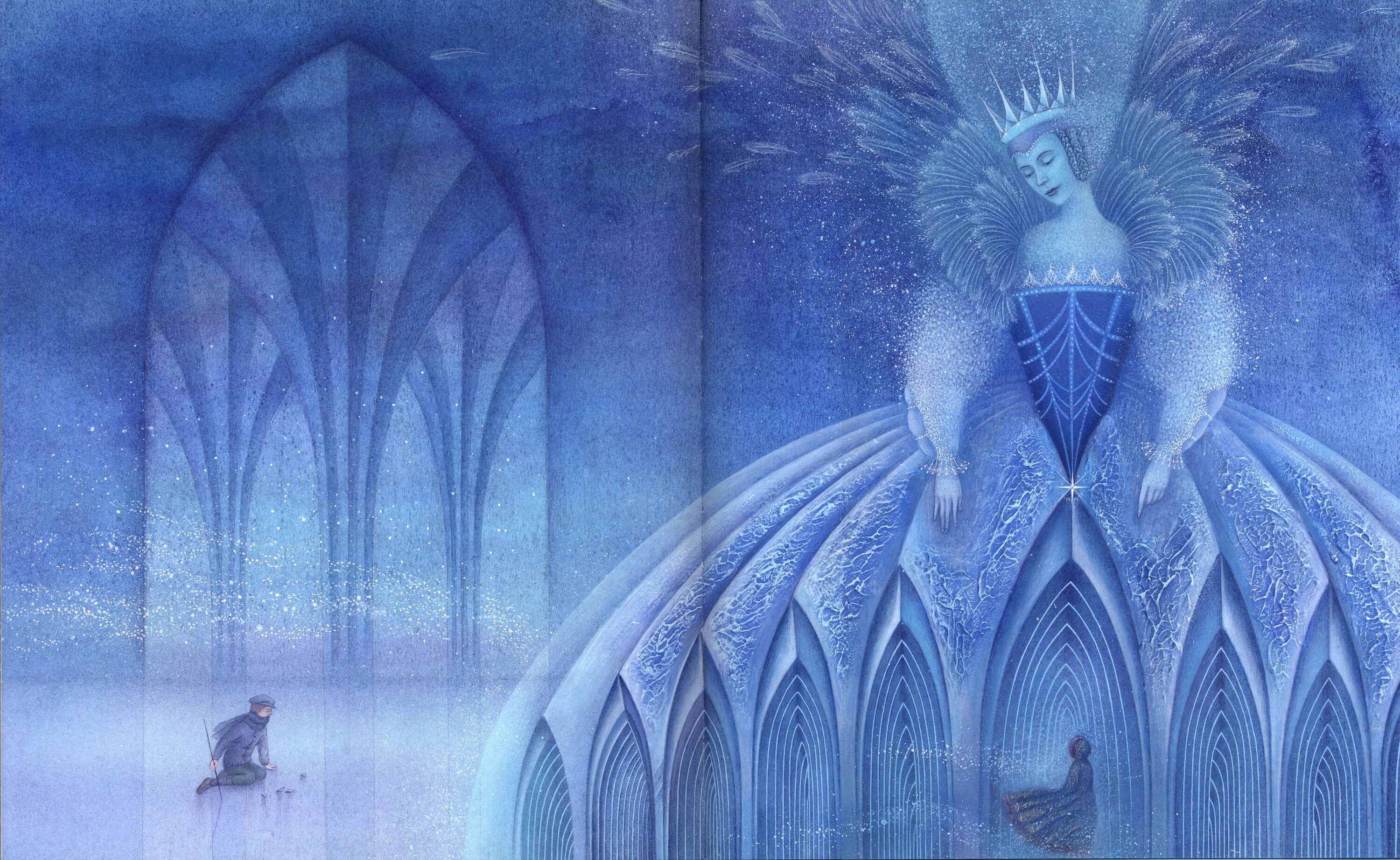 ганс христиан андерсен снежная королева. андерсена снежная королева иллюстрации. снежная королева русская сказка. найди сказку снежная королева. снежная королева художник линч.