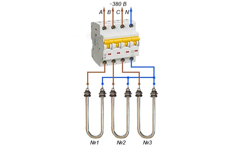 Подключаем два нагревателя. Схема подключения 3 тенов к 3 фазам. Схема подключения трехфазного ТЭНА через контактор. Схема подключения котла 3 фазы. Схема подключения ТЭНА 4.5 КВТ 220в.