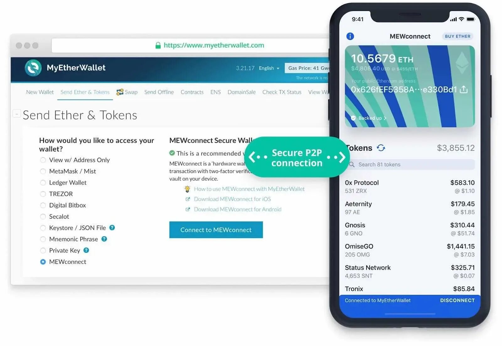 Wallet connect токен. Mewconnect. лучший кошелек для эфириума. tether wallet. myetherwallet.