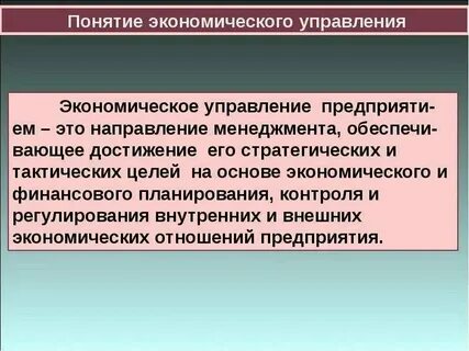 Понятие организация в экономике определение