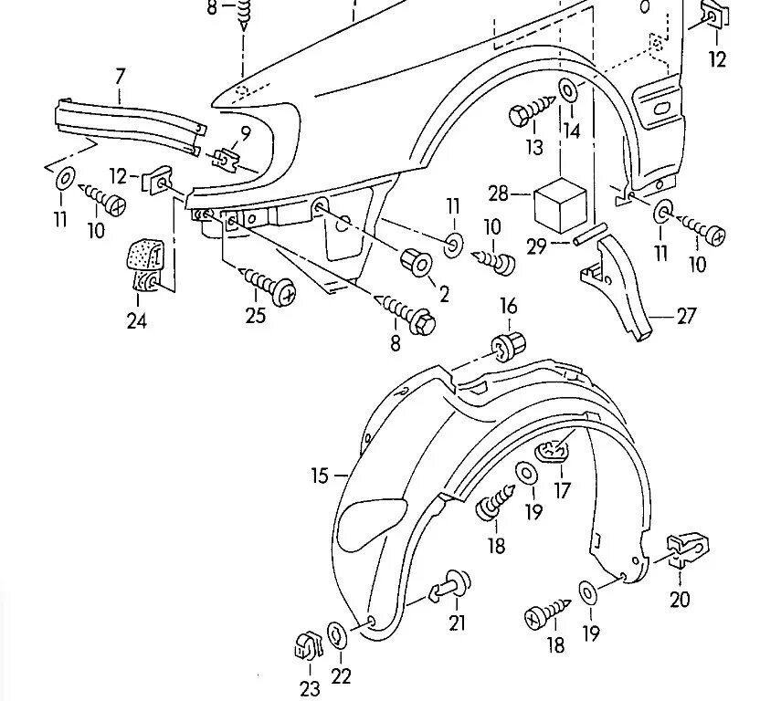 Ауди 80 левое крыло. Подкрылок переднего крыла Ауди 100 с3. Ауди а6 с5 крепление переднего подкрылка. Крепление подкрылка Ауди а4 б8. Подкрылок задний Ауди а6 с4.