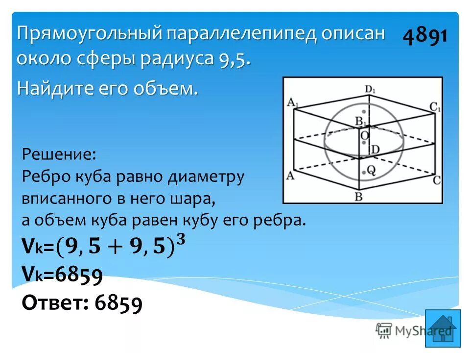 Шар вписанный в прямоугольный параллелепипед. Прямоугольный параллелепипед описан около сферы. Паларрелепипед лписан ОКЛЛР сфнры. Параллелепипед описан около сферы. Прямоугольный параллелепипед описан около сферы ради.