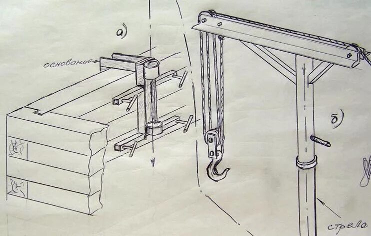 Кран для поднятия бруса. Поворотный механизм для мини крана на уаз. Кран для подъема бруса. Кран балка на т 150. Кран самому сделать.