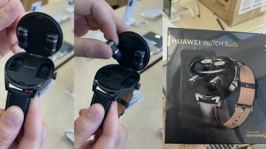 Смарт часы watch buds. Huawei watch Buds. Смарт-часы Huawei watch Buds (SGA-b19). Huawei watch Buds Black SGA-b19. Часы Хуавей с наушниками внутри.