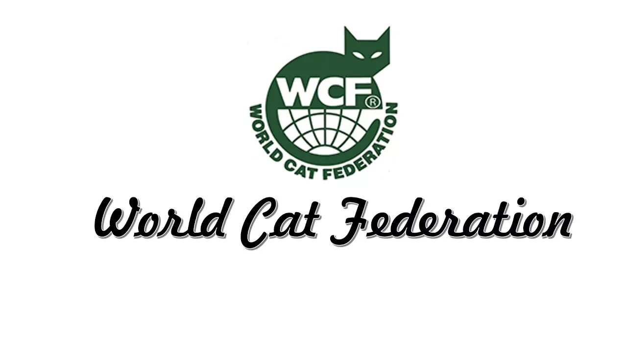 WCF логотип. Всемирная Федерация кошек. WCF World Cat Federation. Международная Федерация кошек логотип.