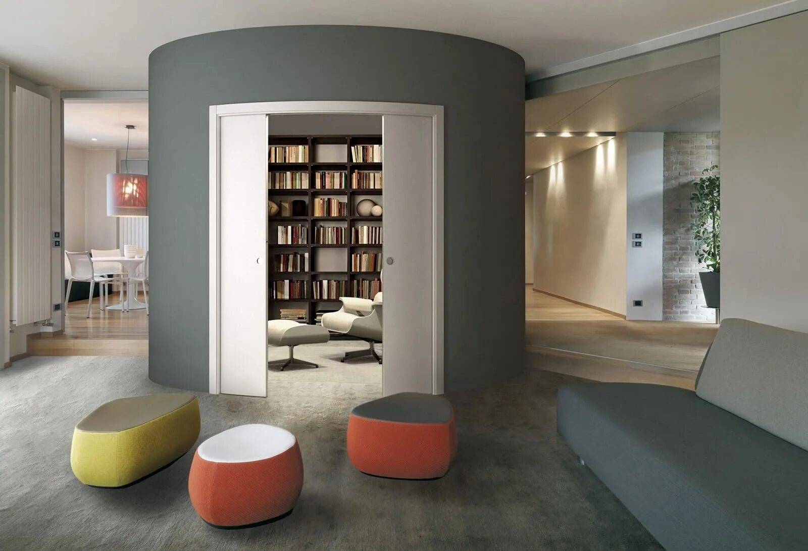 Правильно округлые. Vismara Design Eclisse столик Studio boccaccio432. Полукруглая стена. Полукруглая стена в интерьере. Интерьер полукруглой комнаты.