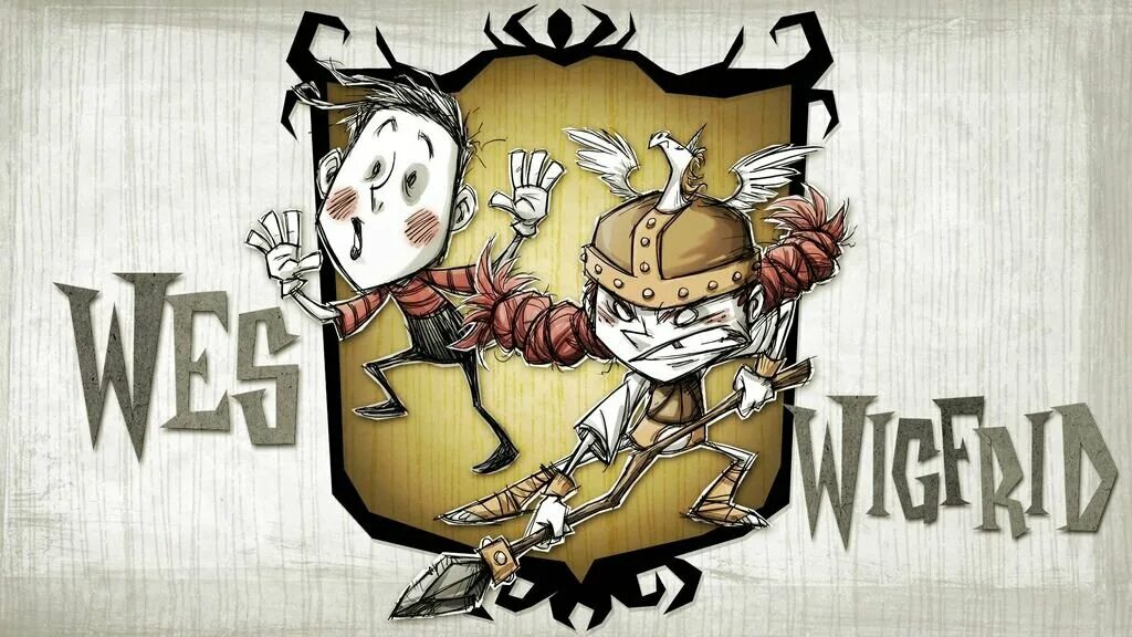 He don t old. Don t Starve. Don't Starve Вигфрид арт. Don't Starve Wes x Wigfrid. Донт старв тугезер.