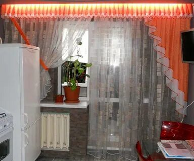Шторы на кухню окно с дверью