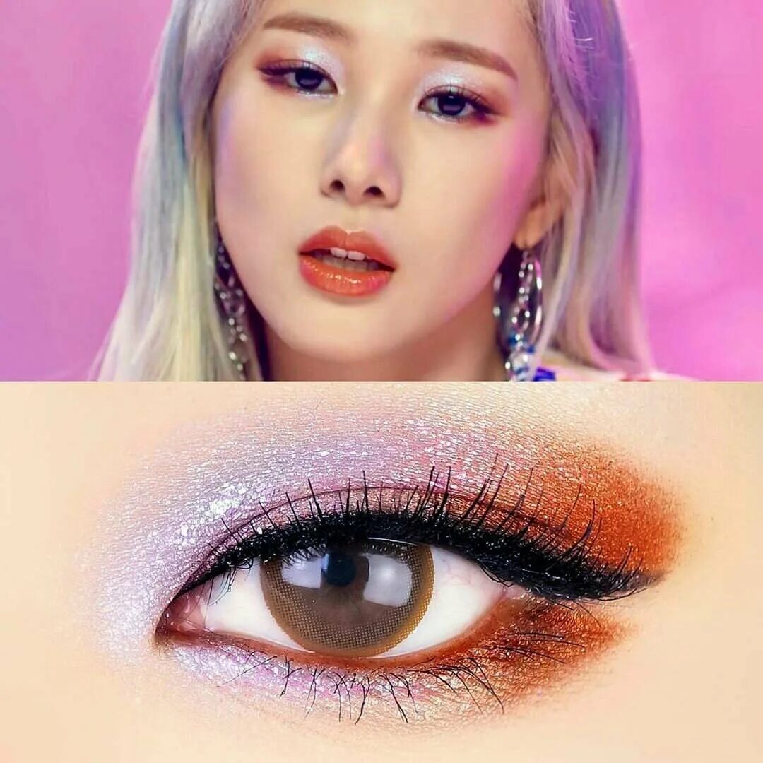 Do you like this Korean makeup? Burgundy makeup, Pony makeup, Asian makeup