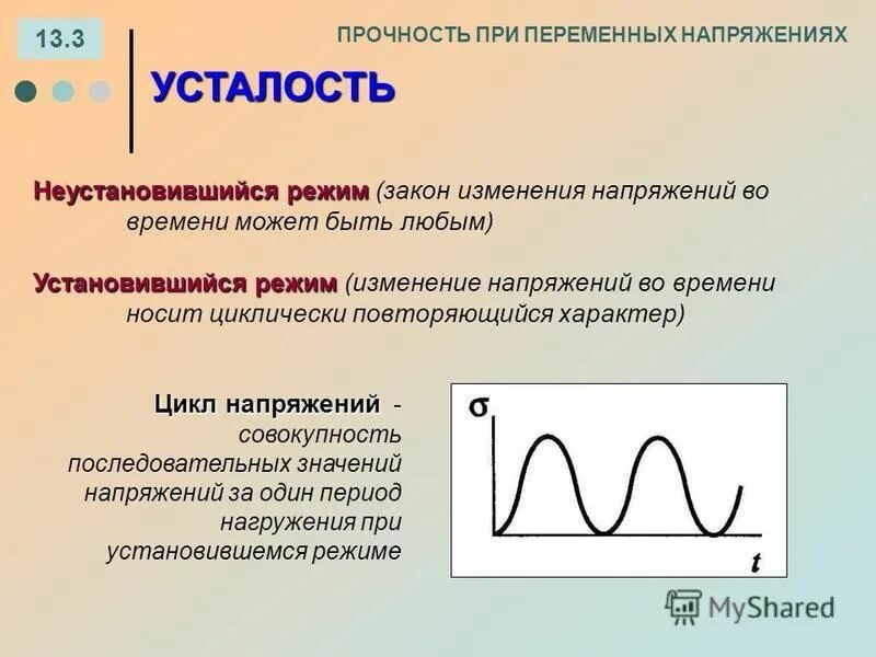 Прочность при переменных напряжениях. Прочность при переменных. Сопротивление усталости и циклы напряжений. Контактная прочность деталей машин. Прочность при переменных.