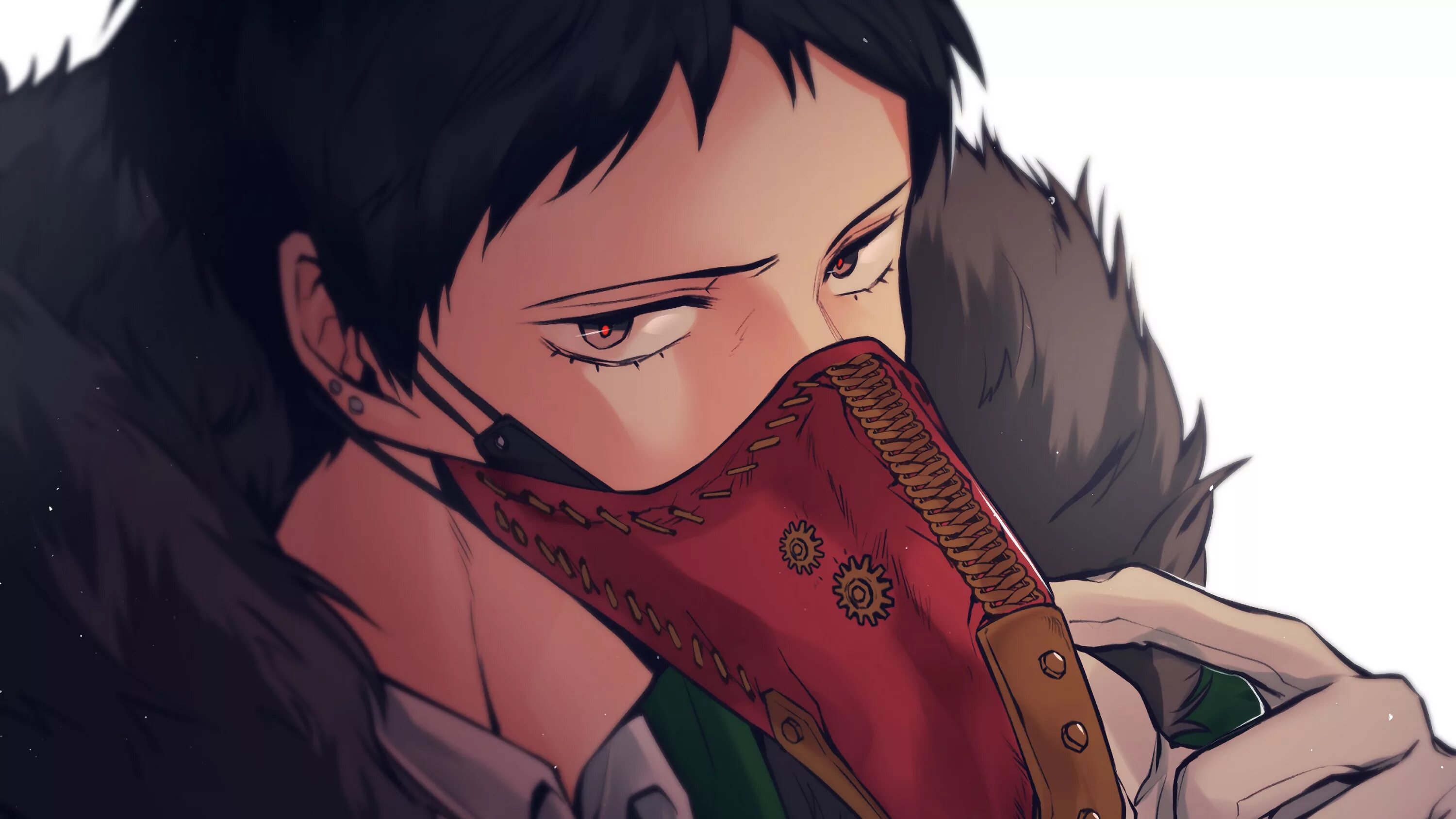 Masked overhaul. Шлем отар скайрим. Маски для лица из аниме. Маска оверхаула. Маска аниме.