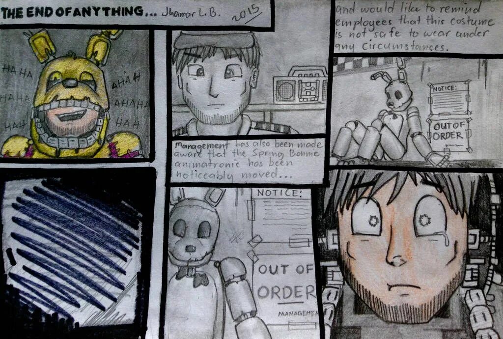 Not the end fnaf. Fnaf 3 комикс. the end комикс. fnaf 3 comic: the end of anything.