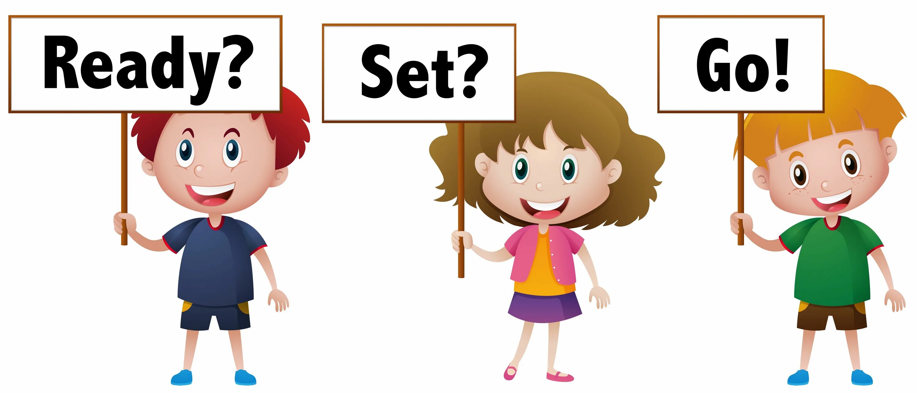 I ll be ready to go. Ready картинка для детей. to be ready. ready set go. картинки three for kids.