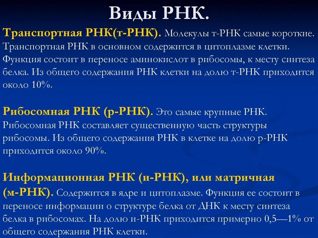 4 виды рнк. РНК строение и функции. Функции ИРНК ТРНК РРНК. Строение и функции ИРНК. Функции разных типов РНК.