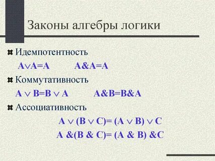 Что изучает алгебра логики