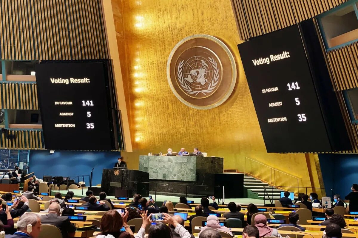 Утверждение оон. Генеральная Ассамблея ООН 2022. Генассамблея ООН 2022. Генассамблея ООН 1947. Зал Генеральной Ассамблеи ООН.