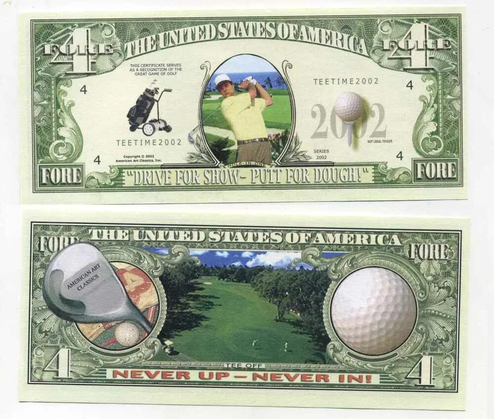 Гольф банкнота. Сувенирные банкноты футбол. Банкнота с гольфистом. Советские банкноты в сувенирной упаковке. 2002 долларов в рублях