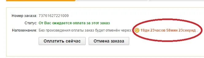 Через сколько отменяется заказ. Статус заказа. Отмена заказа. Ожидается оплата. Заказ отменен.