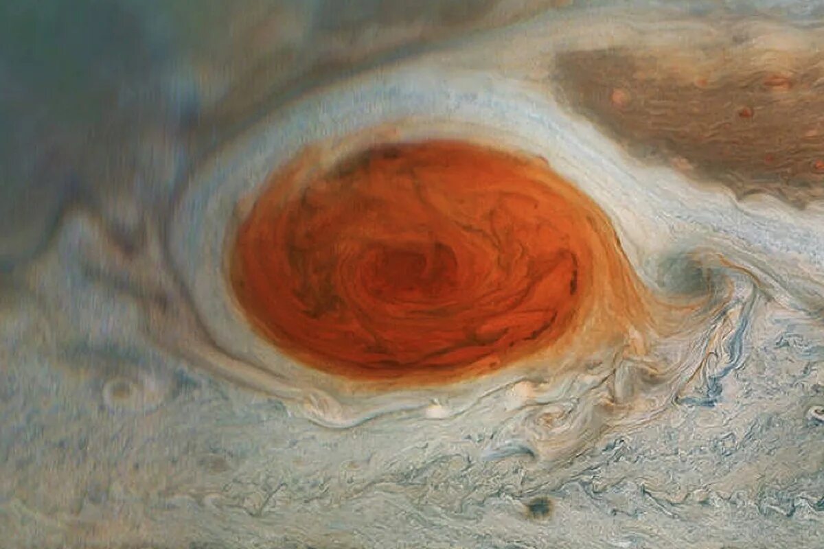 Поверхность 30. Красное пятно Юпитера. Юпитер красное пятно Вихрь. БКП Юпитера. Большое красное пятно на Юпитере.
