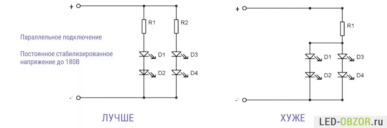 Подключение диода на 12 в. Схема диод резистор параллельное соединение. Схема подключения светодиодов последовательно 220 вольт. Параллельное включение диодов схема. Параллельное соединение светодиодов 12 вольт схема.