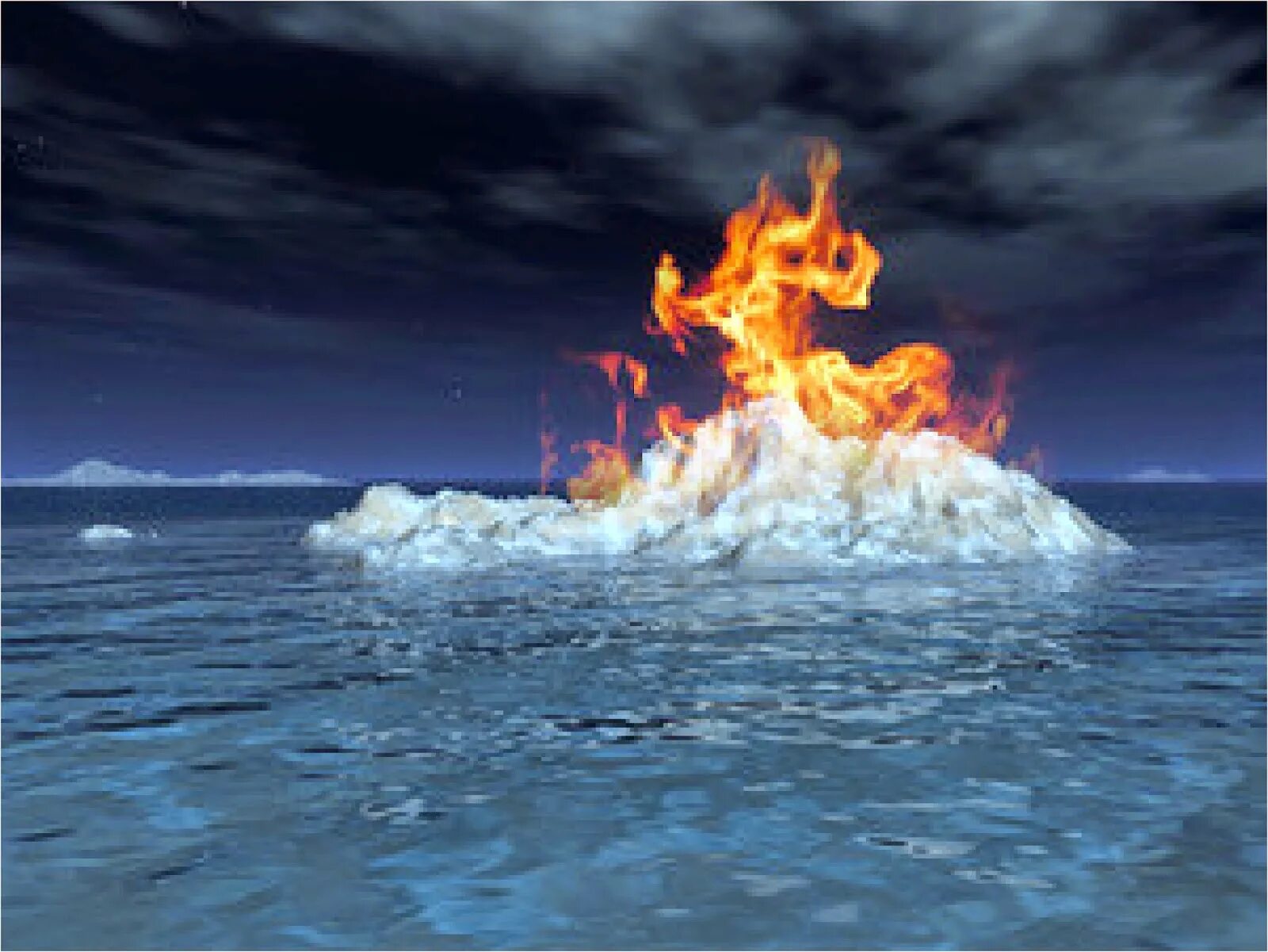 Почему лед горит. Огонь и вода. Вода горит. Огонь и море. Огонь под водой.