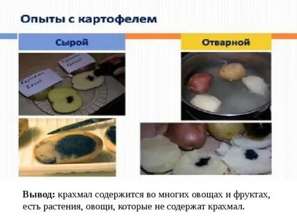 В каких фруктах есть крахмал
