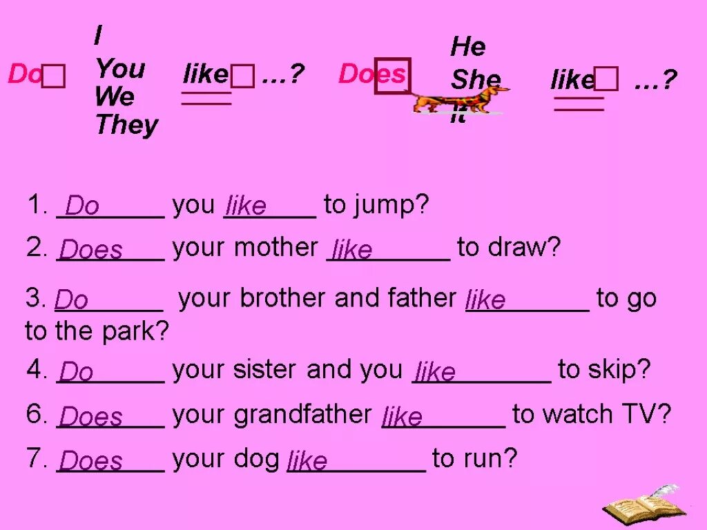 Do your mother work. Present simple 3 класс упражнения do does. Презент Симпл like likes. Задания по английскому глагол do does. Present simple упражнения.