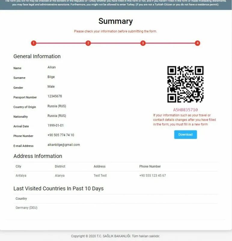 Health gov. Анкета для въезда в Турцию 2021. Анкета для въезда в Турцию 2021 для россиян. Код для въезда в Турцию. Как выглядит hes код для Турции.