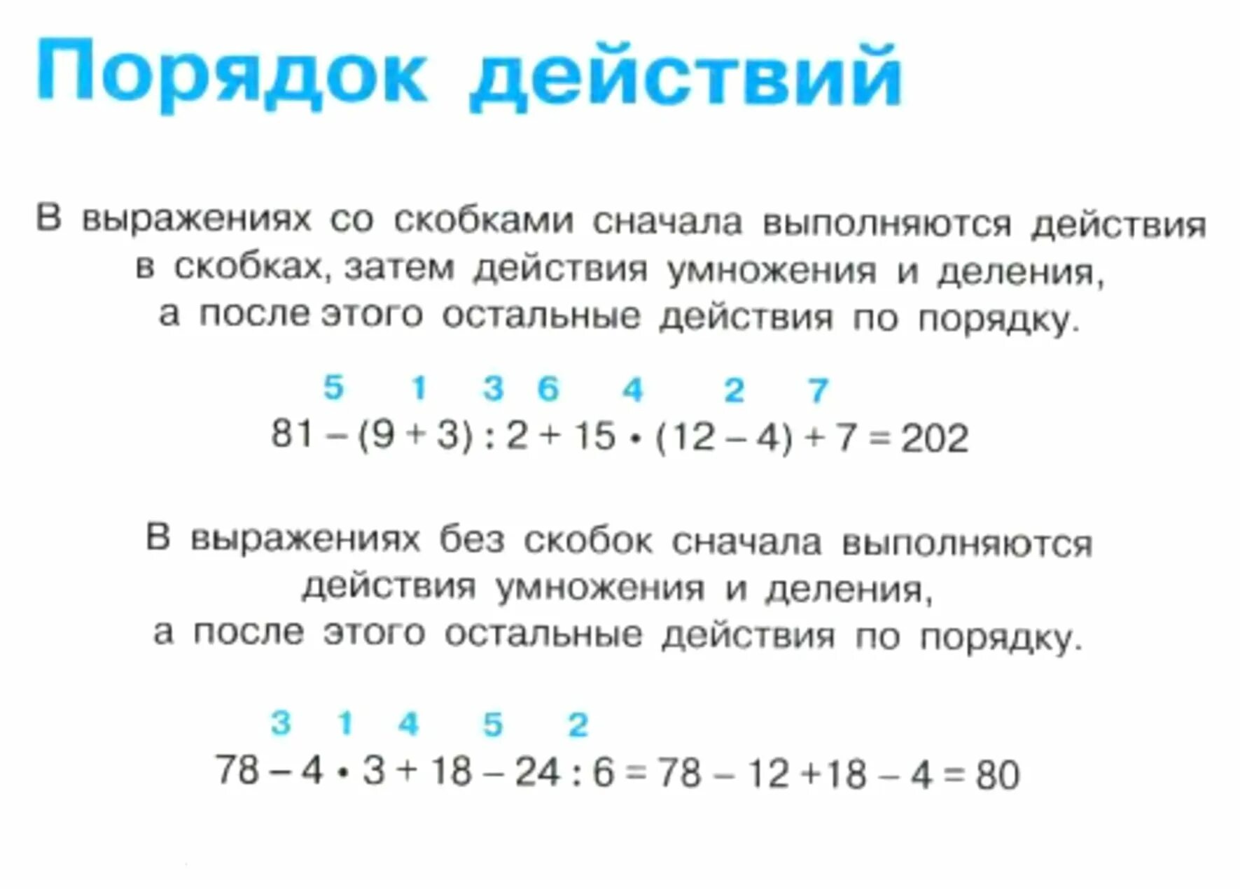 Порядок действий таблица. Порядок действий 3 класс. Таблица порядок действий в выражениях. Порядок действий в математике.