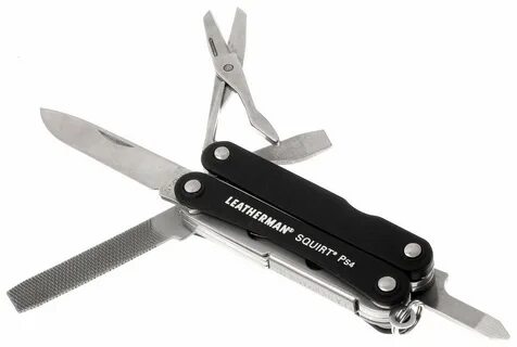 Мультитул Leatherman Squirt PS4, черный, 9 опций.