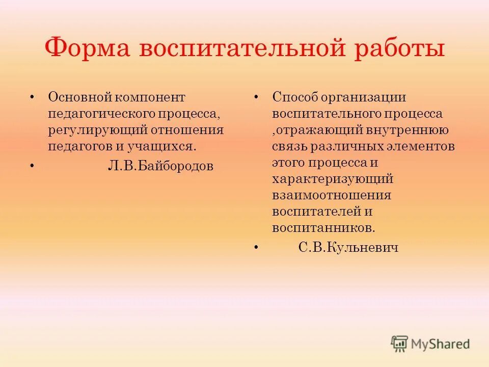 Способы организации существования и выражения. Способы организации существования и выражения