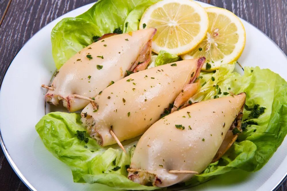 Рецепт кальмара с сыром
