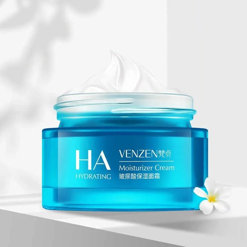 Увлажняющий крем гиалурон. Увлажняющий крем Venzen. Venzen Hydrating крем. Venzen Hyaluronic acid Cream. Увлажняющий крем с гиалуроновой кислотой Venzen ha Hyaluronic acid Cream, 50г.