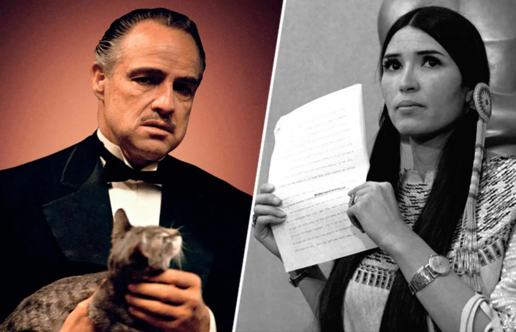 Марлон брандо оскар. Марлон брандо 1972. Нина присцилла брандо. Оскар крестный. Оскар крестный.