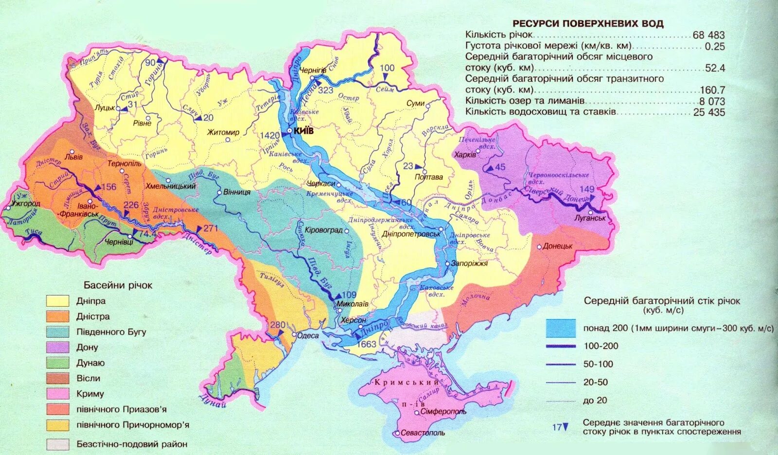 Какие реки в украине