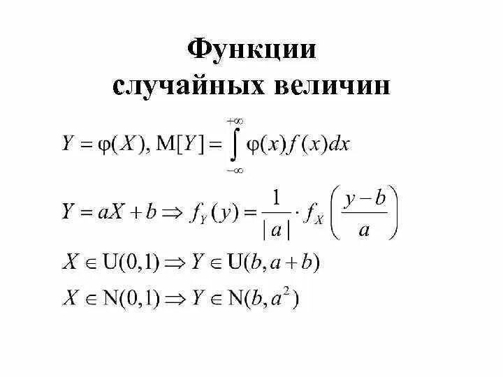 Рандомные функции. Функция случайной величины. функция от функции случайной величины. распределение функции от случайной величины. неслучайная функция от случайной величины.