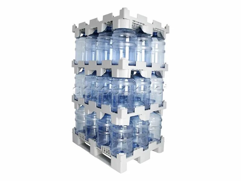 Паллет воды. Паллет 1085х812х225 мм для бутылок серый, арт.Bottlepall. Паллет BOTTLERACK для 19-литровых бутылей. Поддон Bottle Rack. Пластиковый поддон для 19-литровых бутылей BOTTLERACK 02.107.С6.99.